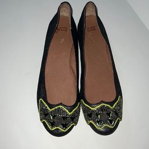 Jasper and Jeera glitter embellished flats size 7.5